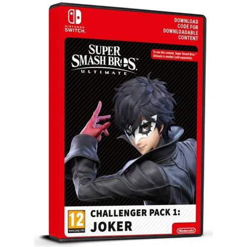 Super Smash Bros. Ultimate Challenger Pack 1: Joker DLC Cd Key Nintendo Switch Digital Europe